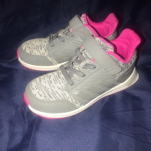 Adidas pink and gray sneakers